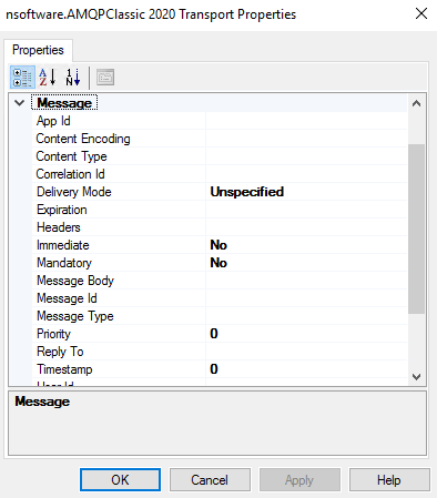 AMQPClassic Logging Properties