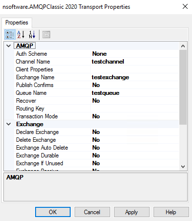 AMQPClassic Logging Properties